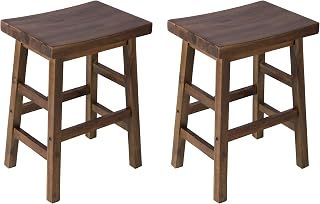 Alaterre Furniture Durango Counter Height Bar Stools Set of 2, Natural, 26”