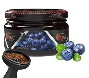 TANYA Blueberry Herbal Hookah Molasses 100 Nicotine Tobacco Free Shisha Hookah Flavors Fruit Mix Organic Shisha Flavors 250g