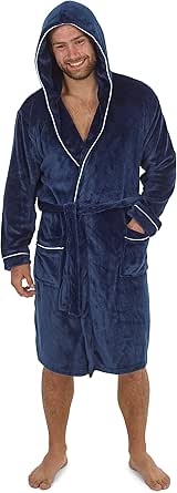 CityComfort Fleece hoodie voor heren, pluizige fleece jas met rits, marineblauw, XL CityComfort Fleece hoodie voor heren, pluizige fleece jas met rits, marineblauw, XL