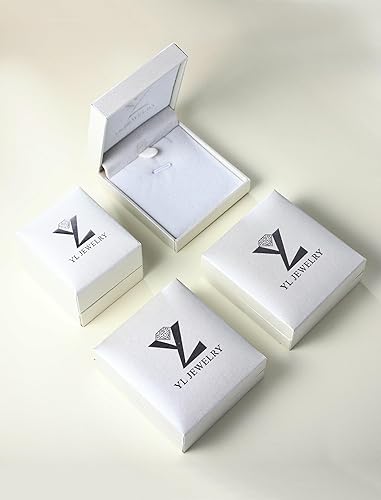 Miniatura 7 de YL Collar de cruz de plata de ley para mujer, colgante de crucifijo de corazón infinito, piedra natal