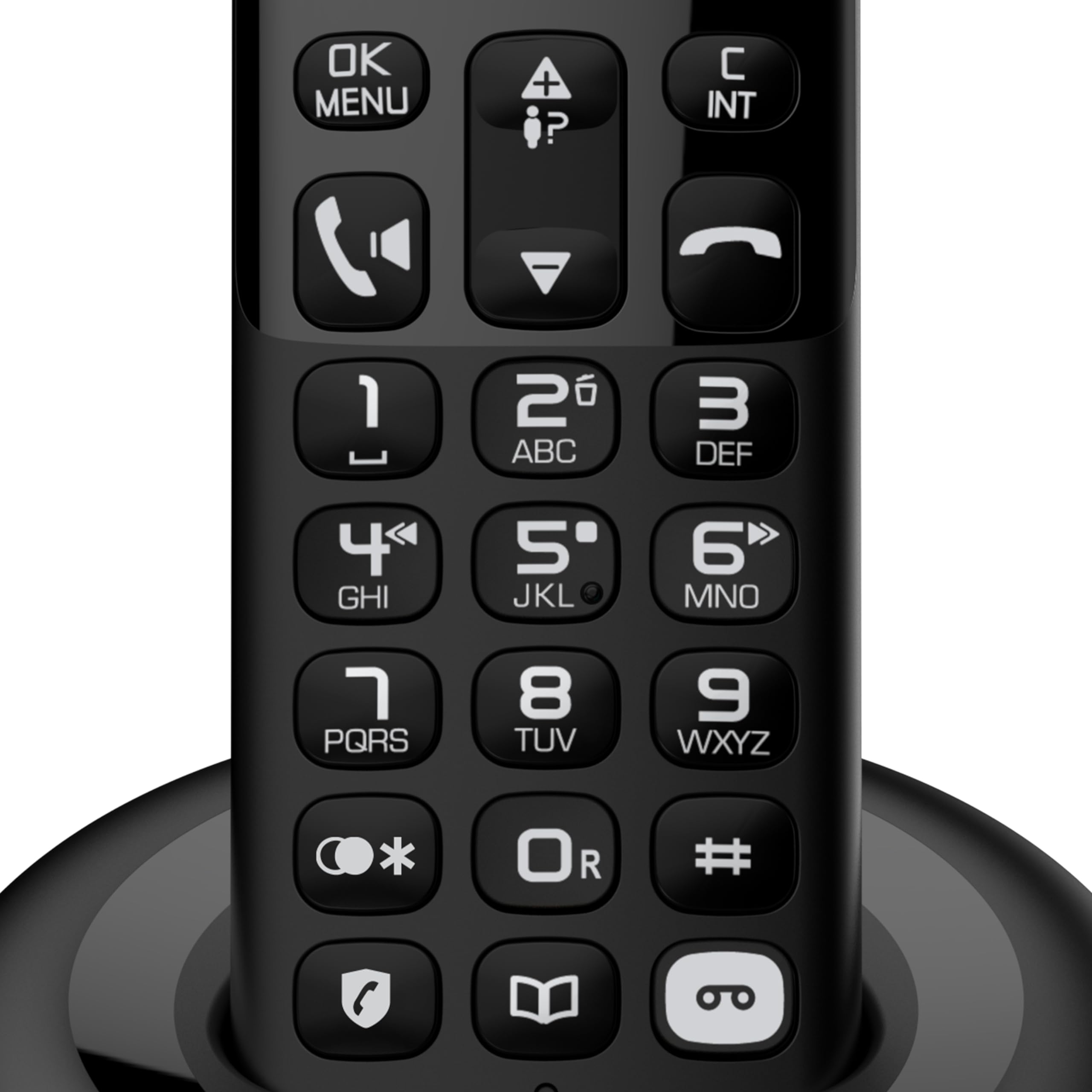 Alcatel E260 S.Voice Trio - Teléfono inalámbrico DECT con contestador con 3 teléfonos: diseño Compacto, Pantalla retroiluminada Grande, función Manos Libres, Bloqueo de Llamadas no deseadas