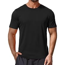 NEYOUQE Mens Workout T-Shirt Sport UPF 50+ Sun Protection Rash Guard Shirts Dry Fit Moisture Wicking Athletic Tops