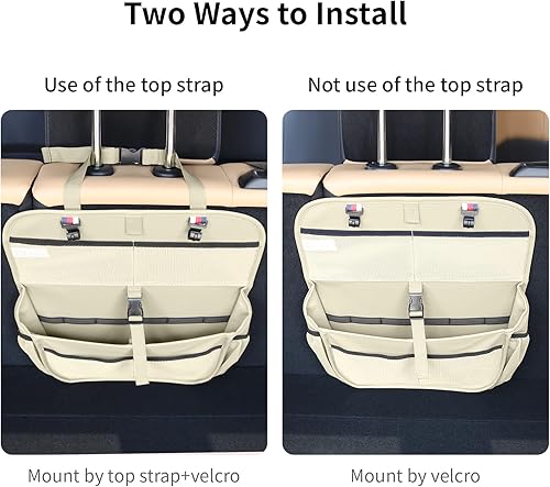 Miniatura 6 de Organizador y almacenamiento colgante para maletero de automóvil, accesorios de almacenamiento de cuero de alta calidad, organizador de asiento