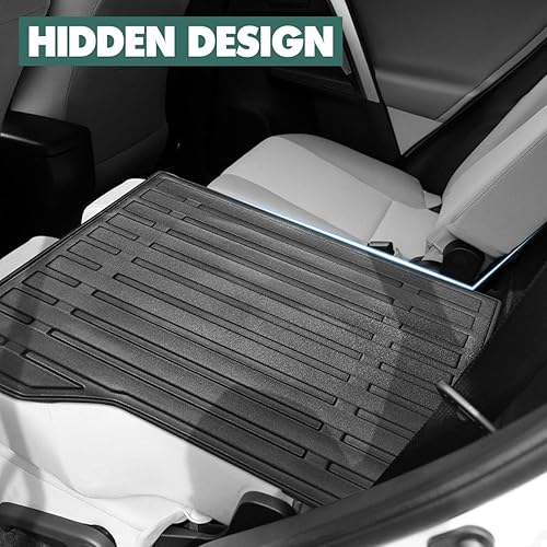 Miniatura 9 de Forro para maletero de carga y alfombrillas para respaldo compatibles con Toyota Rav4 2019-2024, forro de carga TPE para todo tipo de clima,