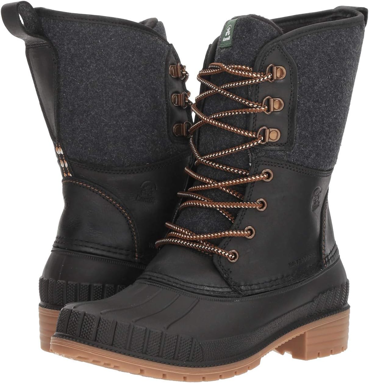 Kamik Sienna 2 Insulated Snow Boots for Women - Seam-Sealed Waterproof Winter Boots for Women - Deep-Tread Waterproof Snow Footwear - EVA Footbed Cushioning - Synthetic Rubber Outsole