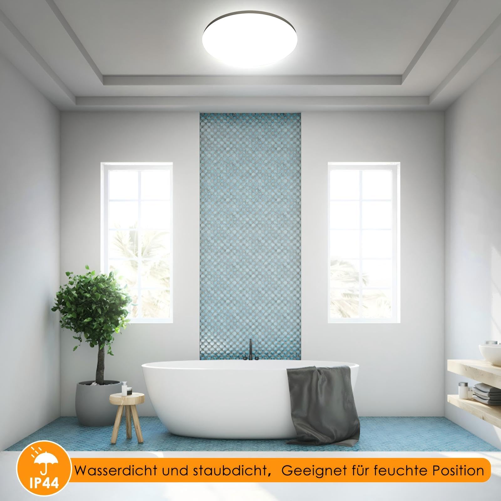 OUILA Deckenlampe Led Dimmbar 36W RGB Farbwechsel LED Deckenleuchte Flach mit Fernbedienung 3600LM Rund 3000K-6500K Deckenbeleuchtung für Schlafzimmer Wohnzimmer Esszimmer Küche Korridor Balkon Ø37CM