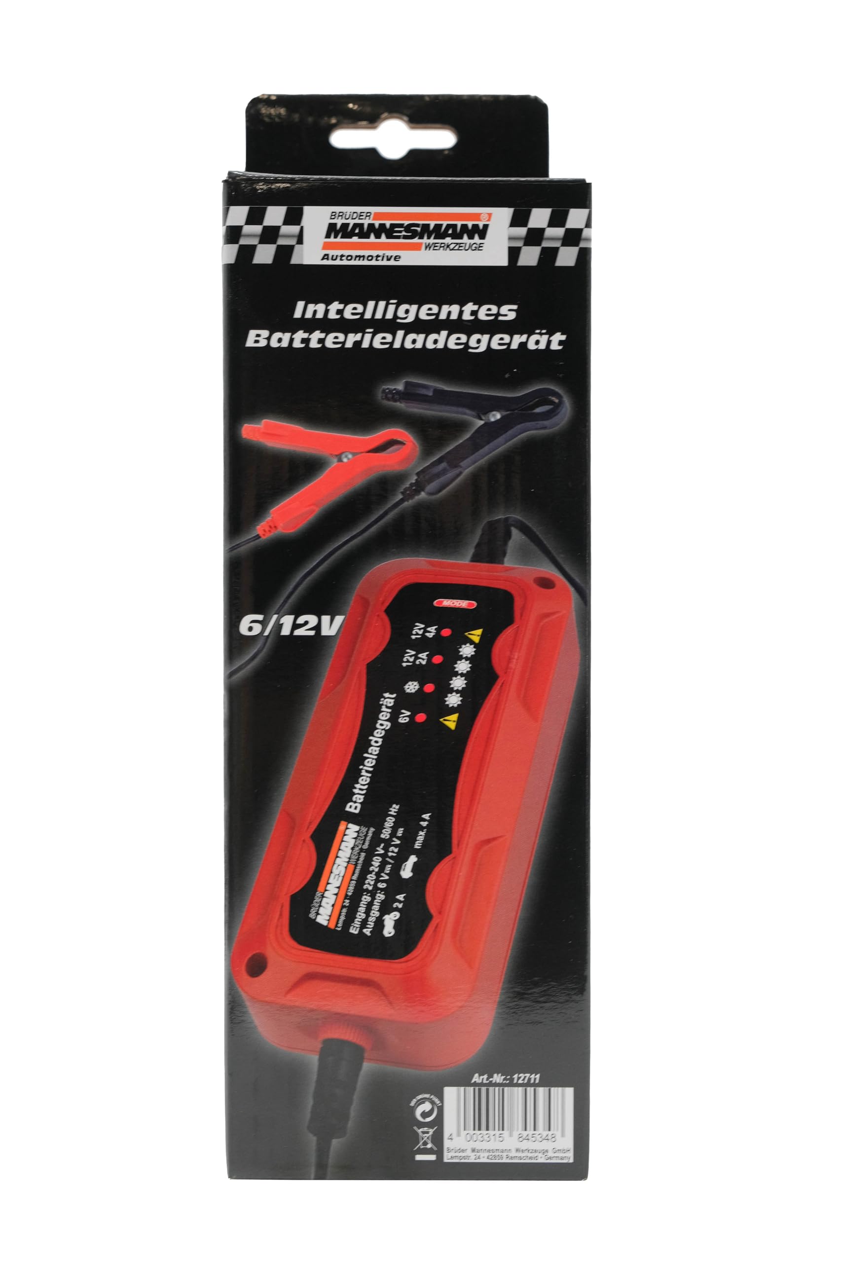 BRÜDER MANNESMANN Automatic Charger For Vehicles - 6 / 12 V | Chargers For Lead And Lithium Batteries At Very Favourable Prices | Elektronik