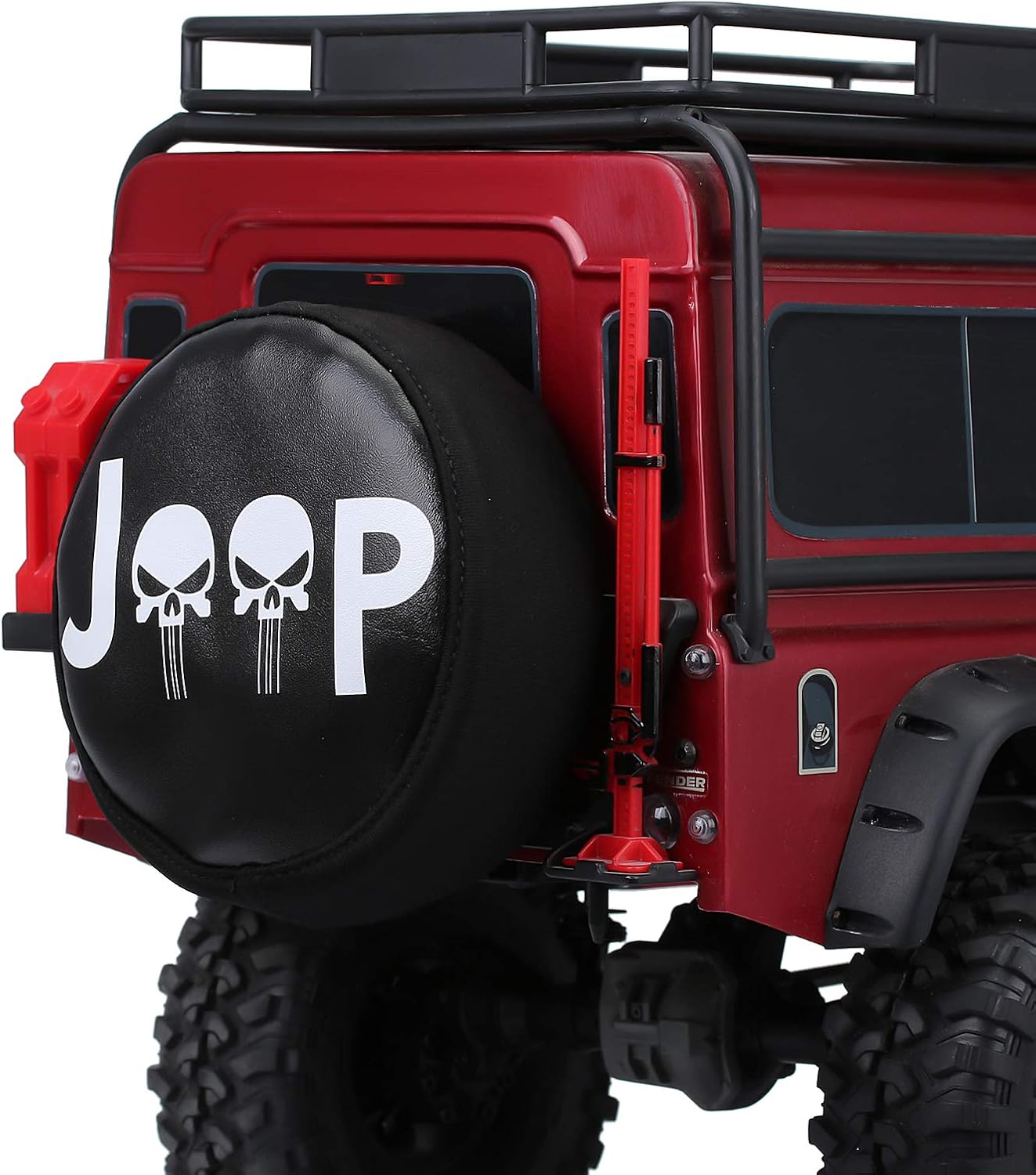 INJORA 1/10 Scale Skeleton Spare Tires Cover for RC Crawler TRX-4
