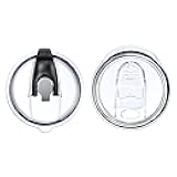 20/12 OZ - 2 Replacement Lids for Yeti Tumblers like Yeti Lids - 3.3 Inch Diameter - Spill Proof Lids for Yeti Tumblers - Tumbler Lid for Yeti Tumbler 20/12 oz, Compatible Rambler,Ozark Trail (2 Pack)