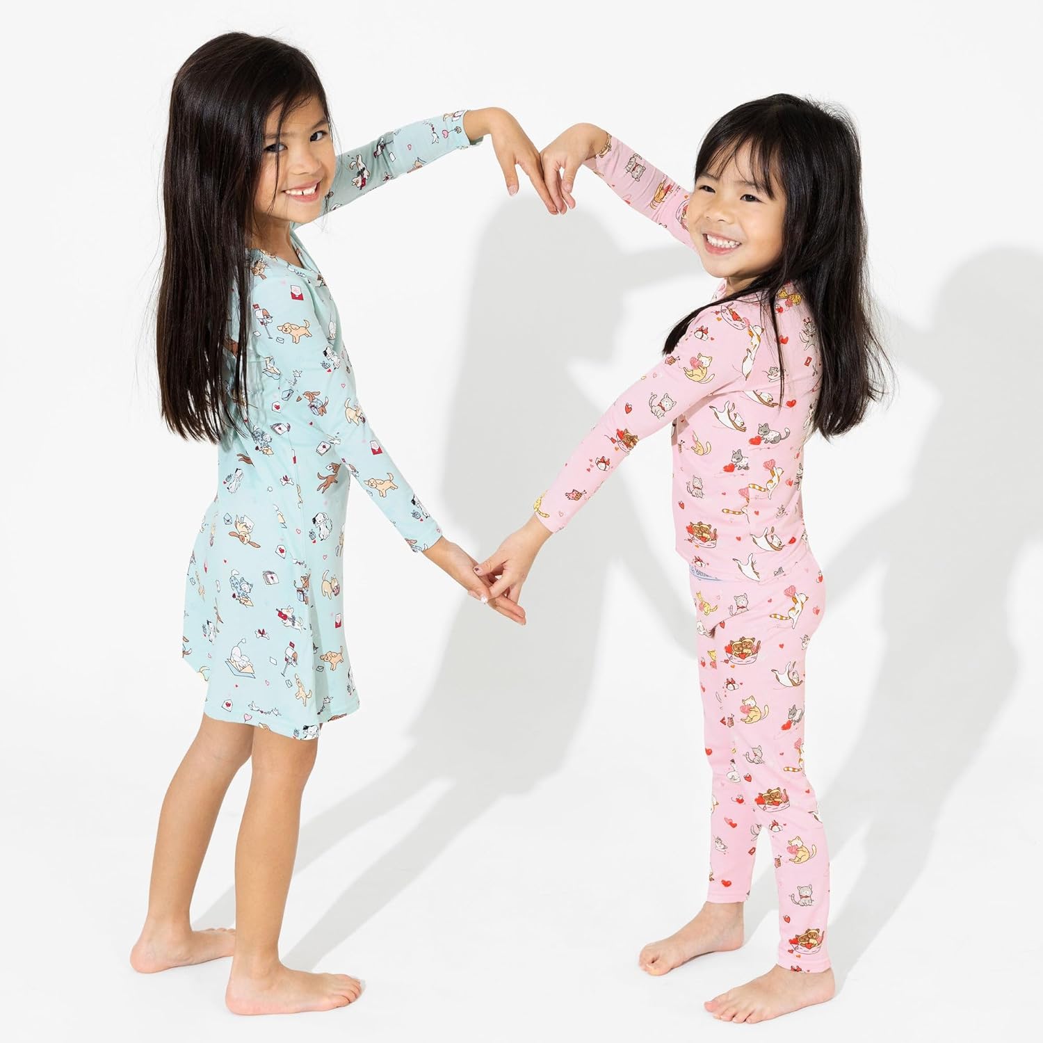 Bellabu Bear Two-Piece Pajama Set for Boys & Girls, Matching Family Pajamas, Rayon from Bamboo