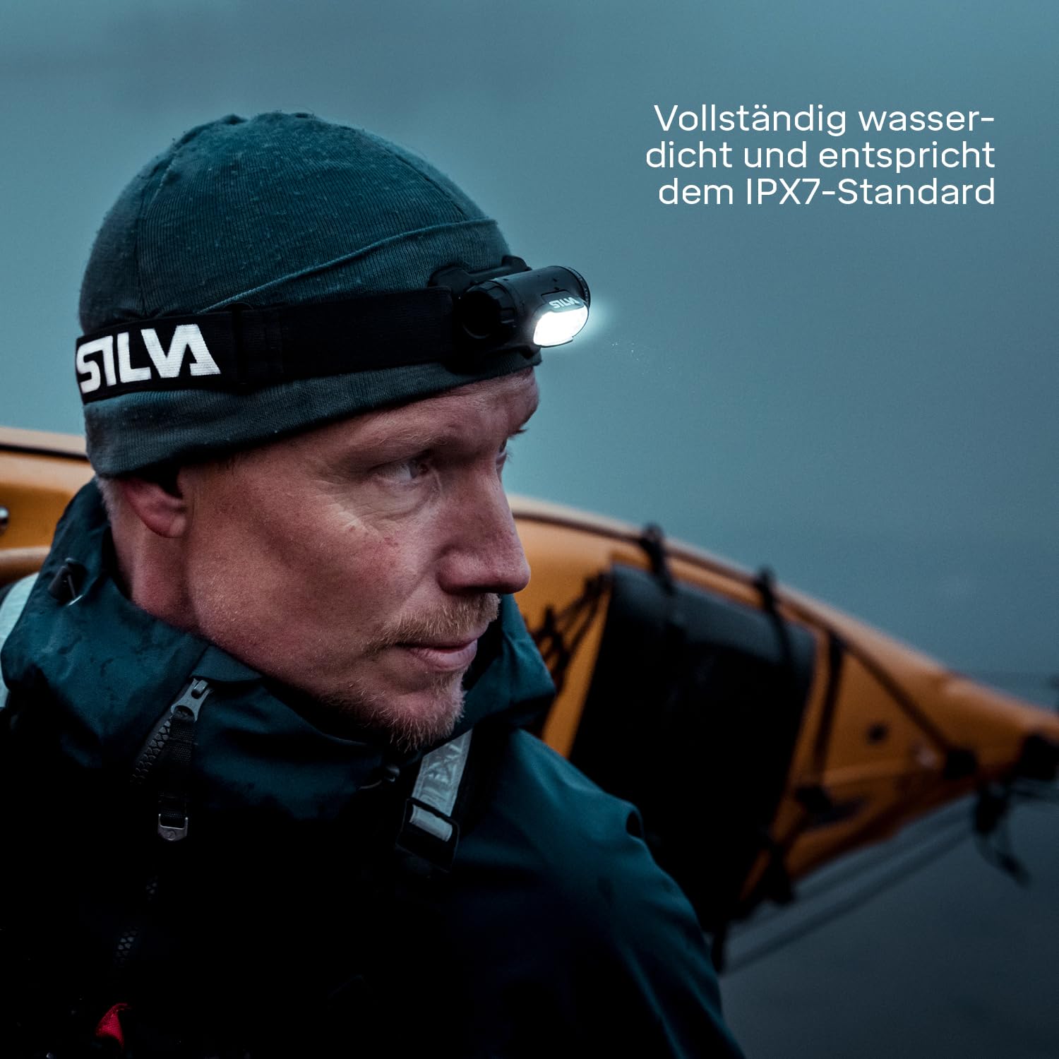 Silva Stirnlampe Aufladbar mit USB - Explore 4RC - 400 Lumen Stirnlampe Akku - 3 Helligkeitsstufen & 3 LED-Farben Kopflampe Rotlicht - Für Outdoor & Sport