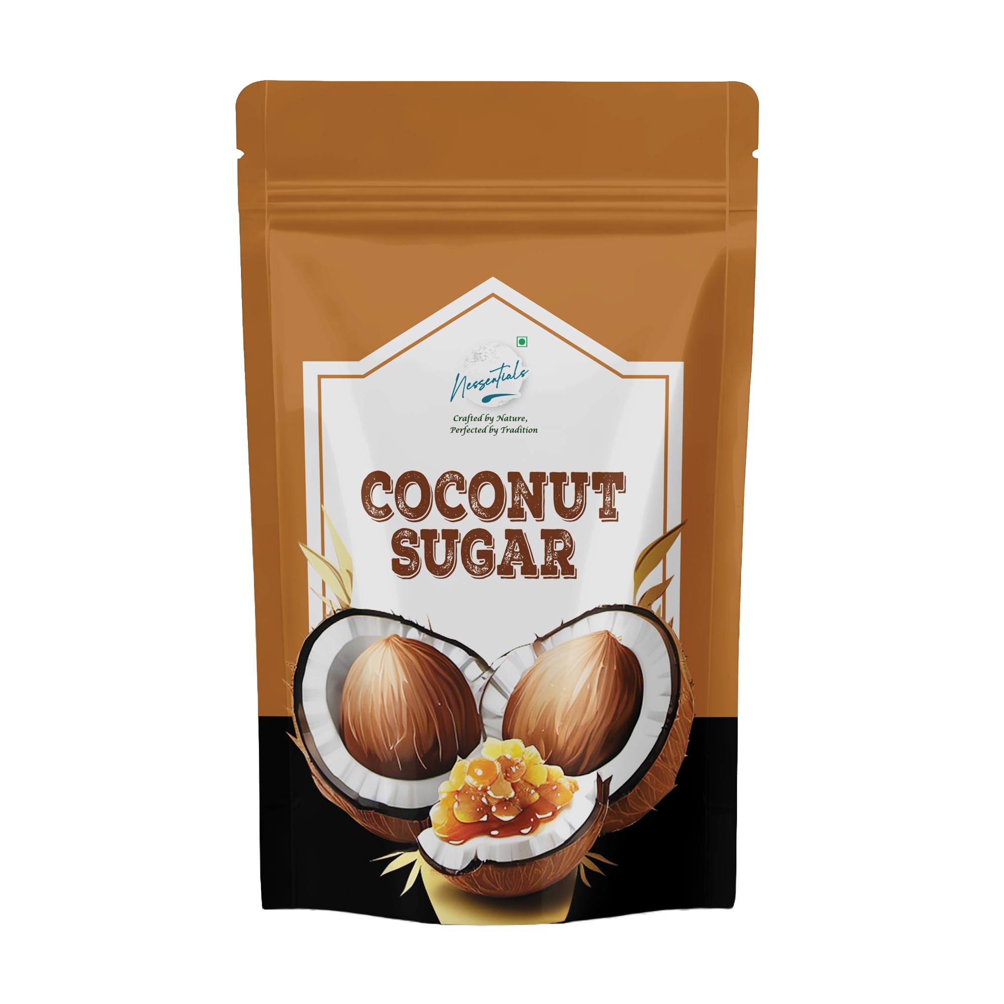 Natural Coconut Sugar 500g Made of Coconut Blossom Nectar | Unrefined Granulated Sweetener with Mild Caramel Taste | Suitable for Tea, Coffee, Baking & Traditional Recipes