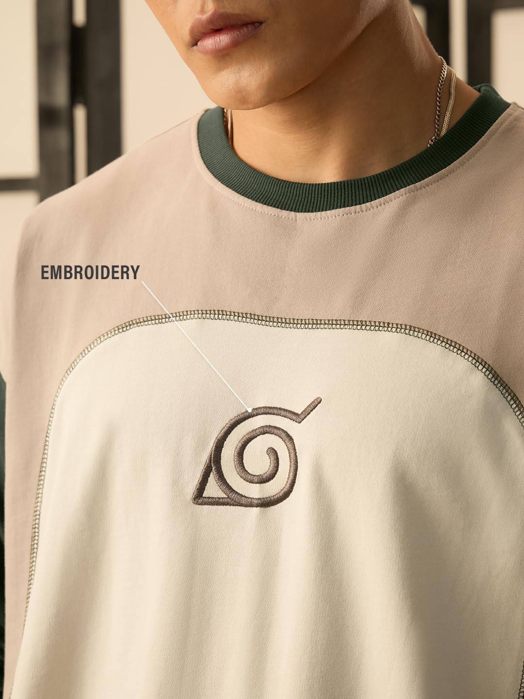 The Souled Store Naruto Shippuden - Camiseta de algodón con cuello redondo y manga larga para hombre y niño