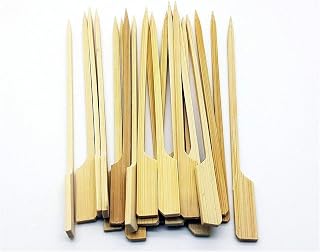 GSL - 100 x Bamboo Teppo Gushi Japanese Paddle Skewers - Party BBQ Buffett - 15cm