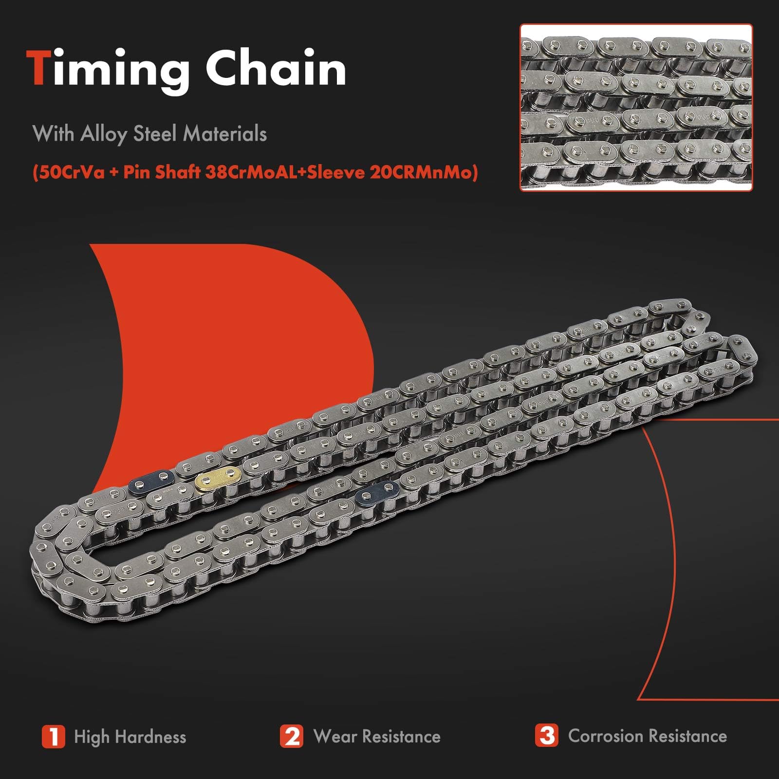 TECNICA 24〜24.5 Amazon.com: A-Premium 8PCS Engine Timing Chain Kit W
