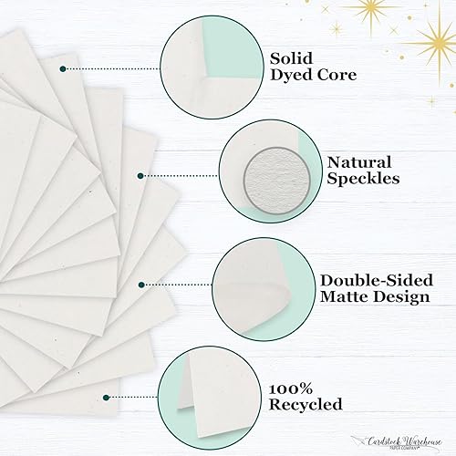 Miniatura 3 de Cardstock Warehouse Speckletone Madero Beach Sand - 12 x 12 pulgadas - 80 libras  7.58 ozm 100% reciclado de alta calidad - 25 hojas