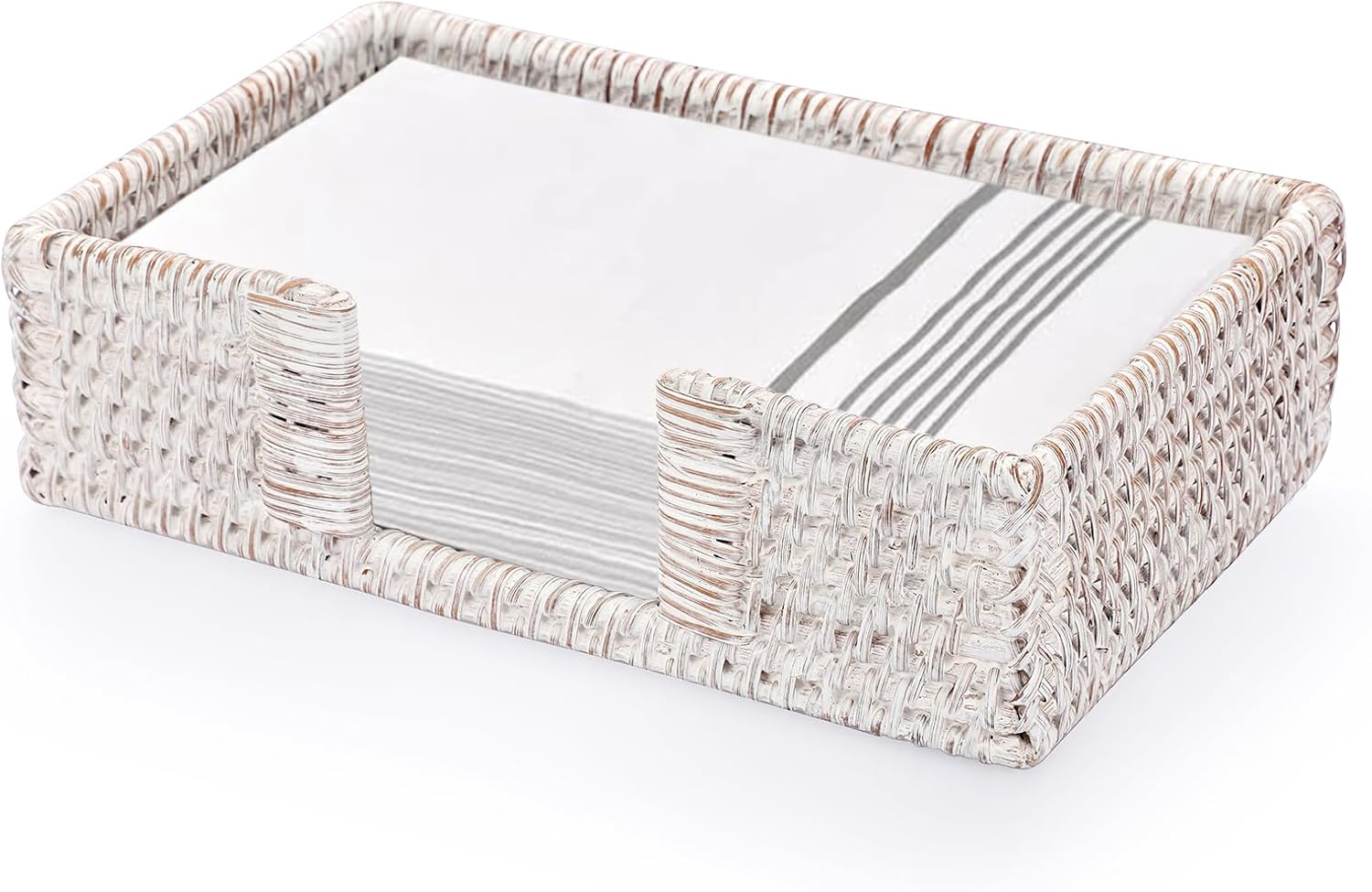 Sumnacon Napkin Holder,Rattan Napkin Holder Table,Wicker Guest Towel ...