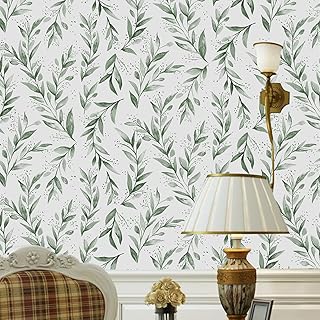 JOLIHOME Green Leaf Effect Self Adhesive Wall...,