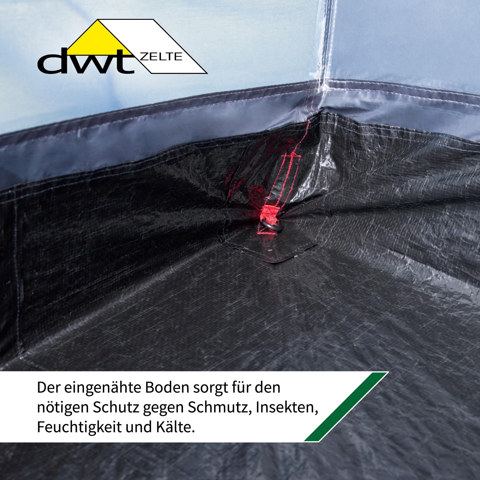 dwt Rapid Air II Busvorzelt, freistehend und aufblasbar, 340x240 cm, grau, Texolan 30, mit Vordach und Lüftungsfenstern