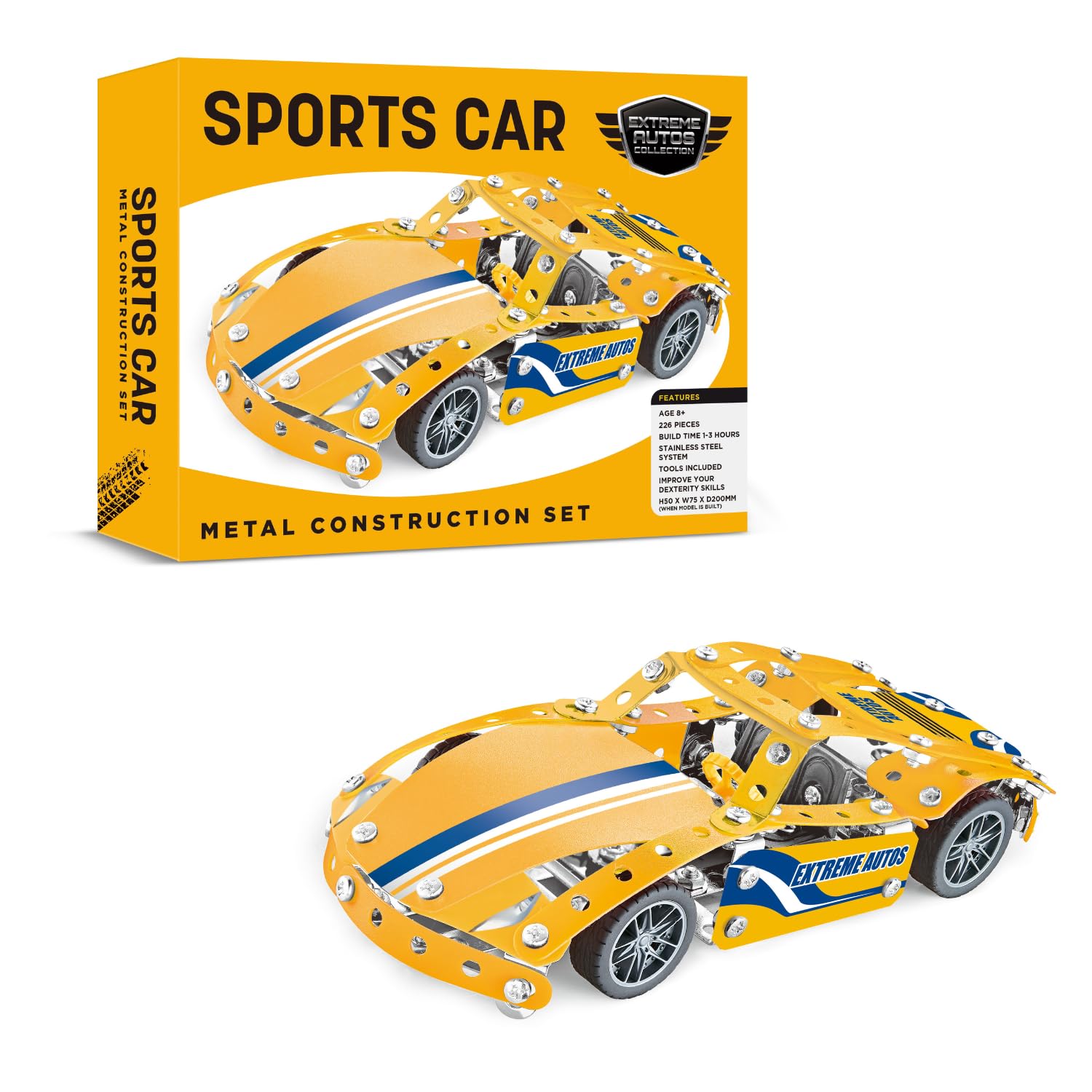Coach House Partners Sports Car Metal Construction Set (226 pieces)