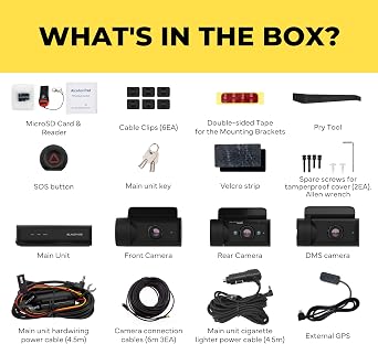 BlackVue DR770X Box-3CH DMS Pro 128GB Dash Cam - 3 Channel Dash Cam and Secure Recording Box, Front Rear and DMS Camera, STARVIS Image Sensor, WiFi, GPS, Optional LTE, Event Buffer Up to 10 Seconds