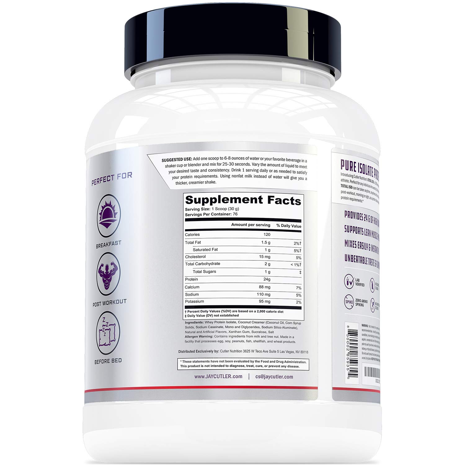 Total ISO Whey Isolate Protein Powder Best Tasting Whey Protein Shake