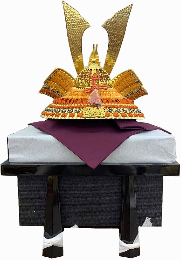 Amazon | 15号 朱段兜 合わせ鉢 正絹【五月人形】【兜飾り】【端午の