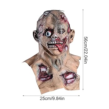Amazon.co.jp: [Fruusv] ハロウィンゾンビマスク、ゾンビ