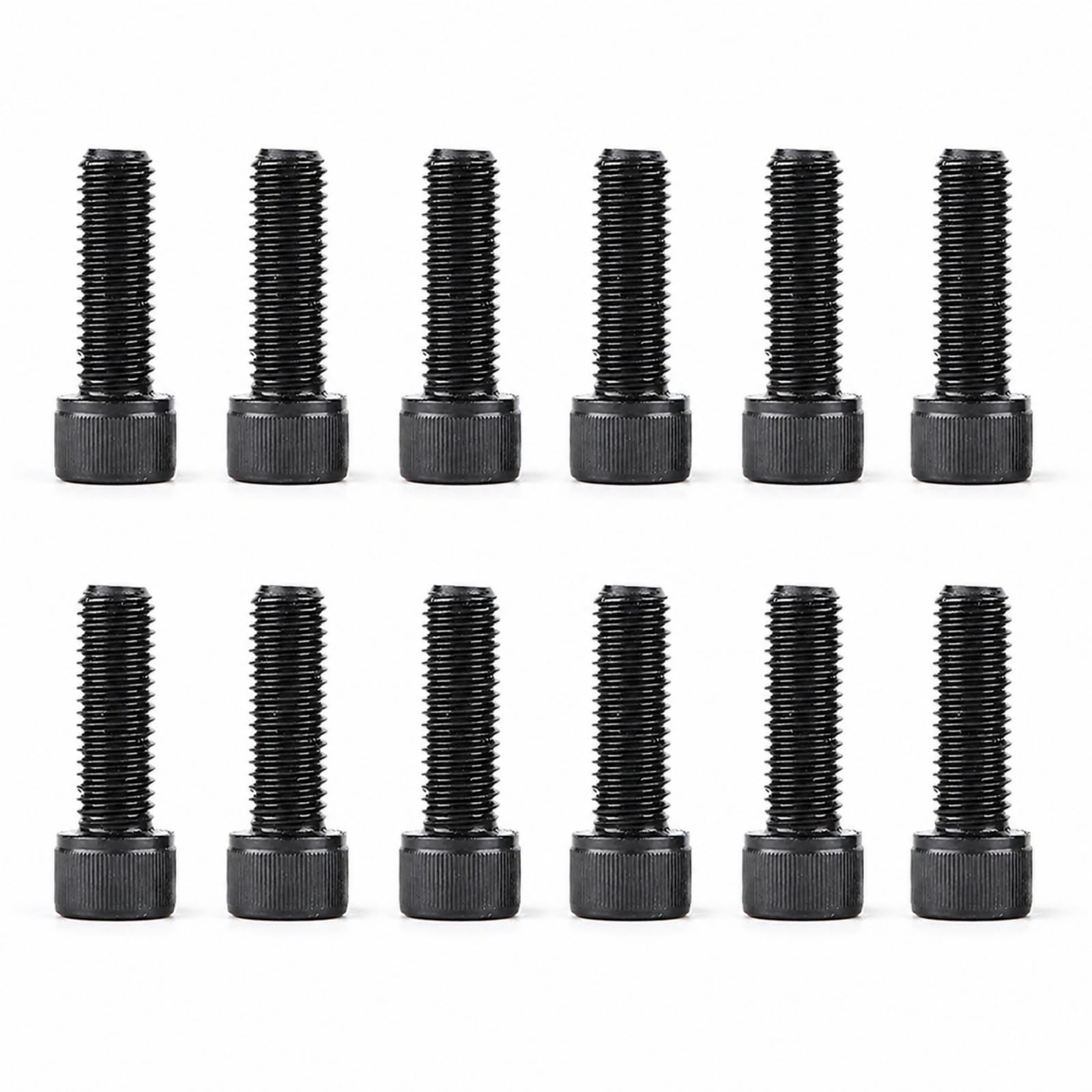 jtum 12Pcs Bike Bolts M5x18mm Titanium Coated, High Strength Alloy Steel Hexagon Socket Head Cap for Bicycle Stem Saddle, 0.8mm Thread Pitch with Washers