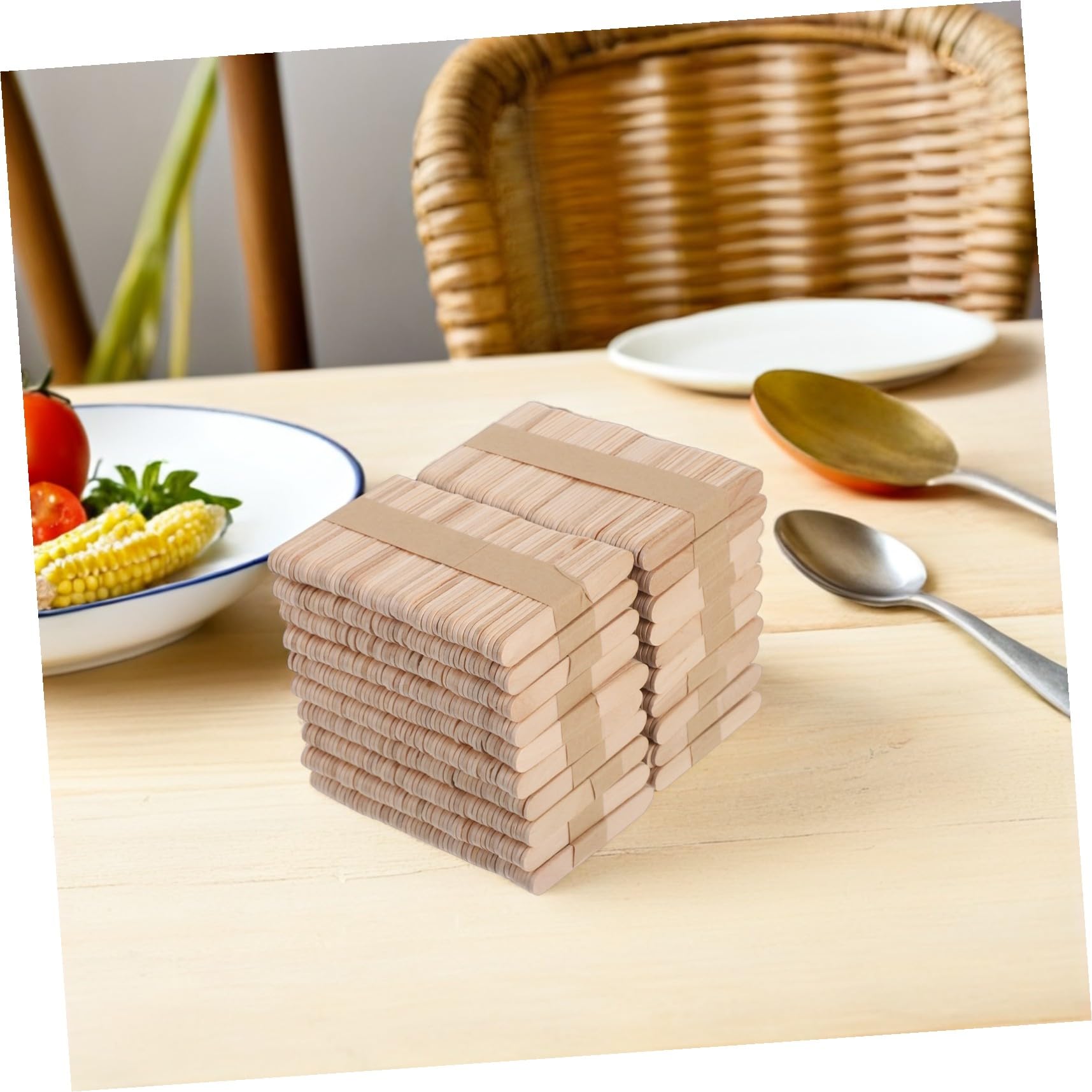 PRETYZOOM 1000piezas Palitos de Madera para Manualidades de Multiusos para Helados y Cera para Manualidades Palitos de Helado Pequeños para Mezclar y Etiquetas de Plantas