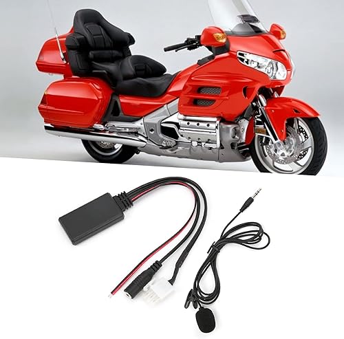 Miniatura 4 de Tbest Goldwing - Adaptador Bluetooth Fydun, adaptador de entrada de video y O, 12 V, adaptador auxiliar Bluetooth 5.0 de repuesto para Gl1800