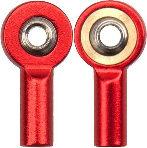 Miniatura 5 de Paquete de 10 varillas de acoplamiento de aluminio M2, rótula M2.0 de 0.59 pulgadas, soporte de cabeza de bola compatible con Tamiya Mini 4WD HSP RC