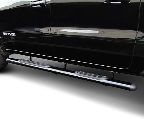 Miniatura 4 de Westin 22-2245 Premier Oval Nerf Bar Mount Kit se adapta a Ram 1500 QuadCab Crew Cab 2019-2025 (Exc 1500 Classic), par negro