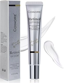 coinore Retinol Under Eye Cream for Dark Circles, Puffiness & Wrinkles - Anti-Aging Eye Cream for Men & Women, 0.7 Fl Oz