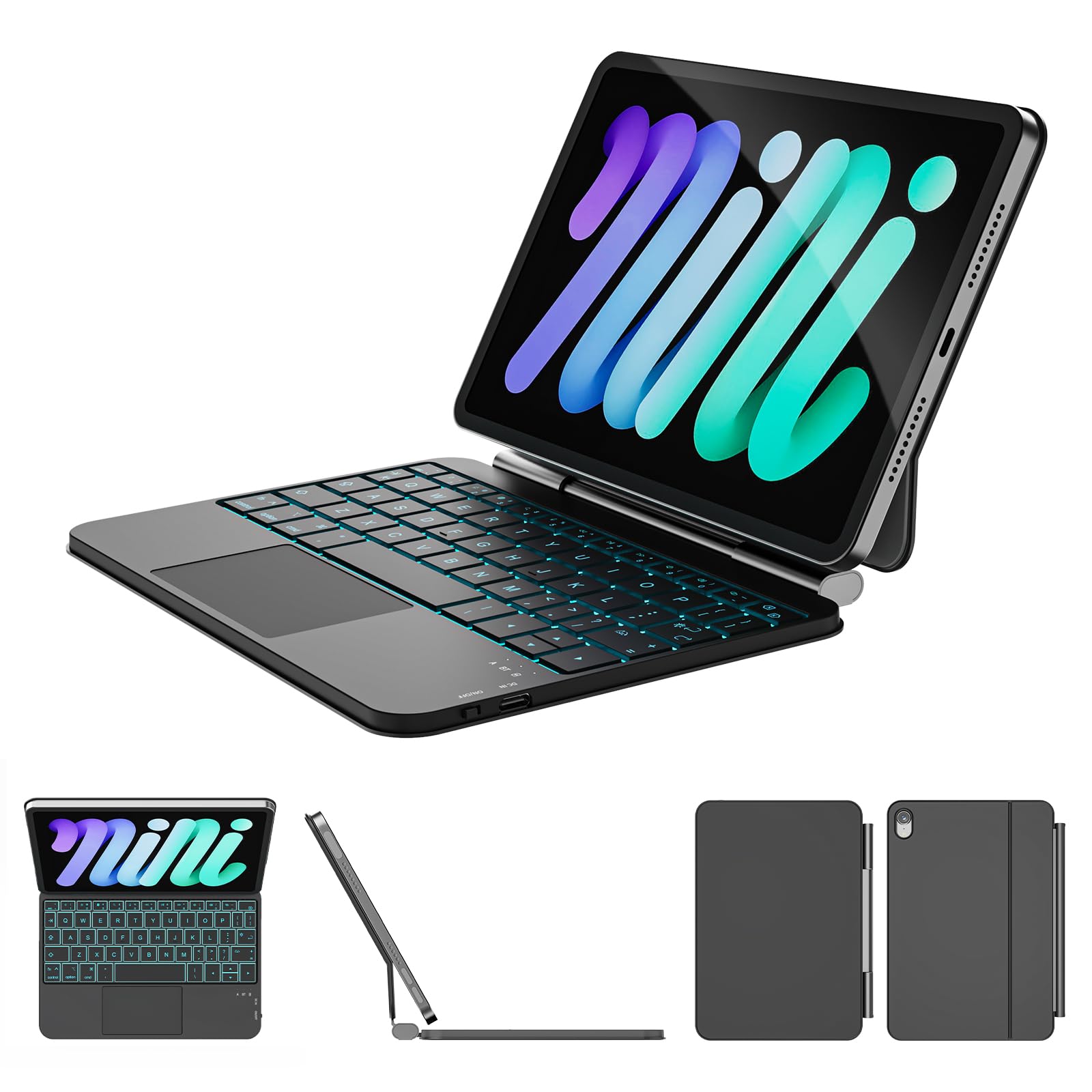 パソコン ipad mini Amazon.com: QYiiD Magic Keyboard Case for iPad mini 7 (A17 Pro