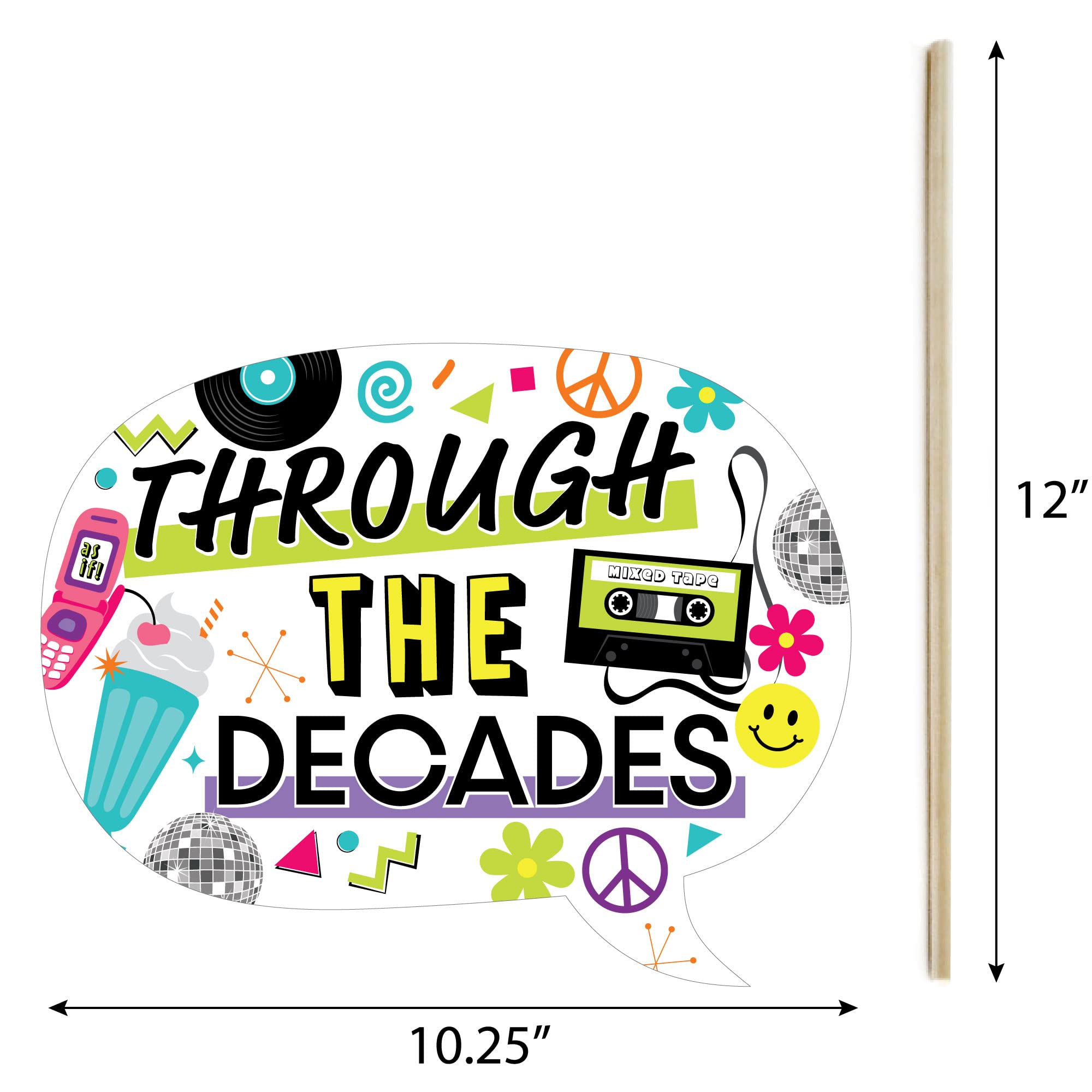 Amazon.com: Big Dot of Happiness Through The Decades - 50s, 60s