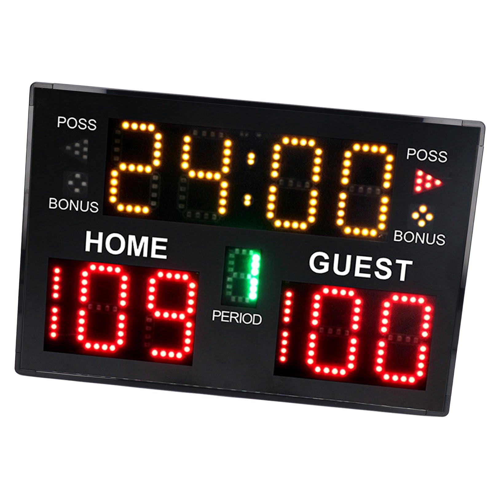 Tabellone Segnapunti Elettronico a LED a 11 Cifre con modalità Multiple per Allenamento, Basket, Wrestling, Pallavolo, Uso Interno