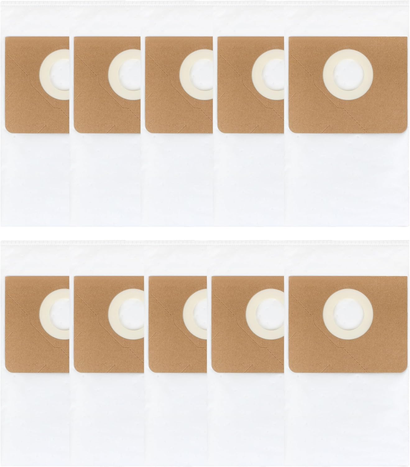 31345062010 Nonwoven Fleece Filter Bag for Fein Turbo II Dust Extractors,Dustex 35 L Model,2-3x Dust Hold vs Standard Paper Bags,10-Pack