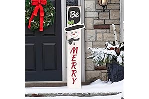 Christmas Snowman Welcome Porch Sign For Front Door