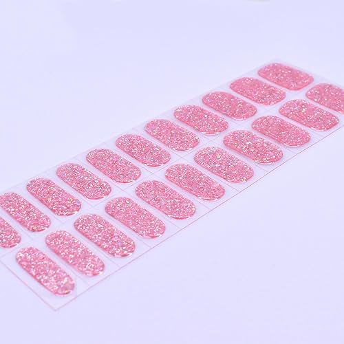 Miniatura 7 de Tiras adhesivas de esmalte de uñas de gel con purpurina, calcomanías adhesivas para arte de uñas, degradados, curadas completamente, tiras de