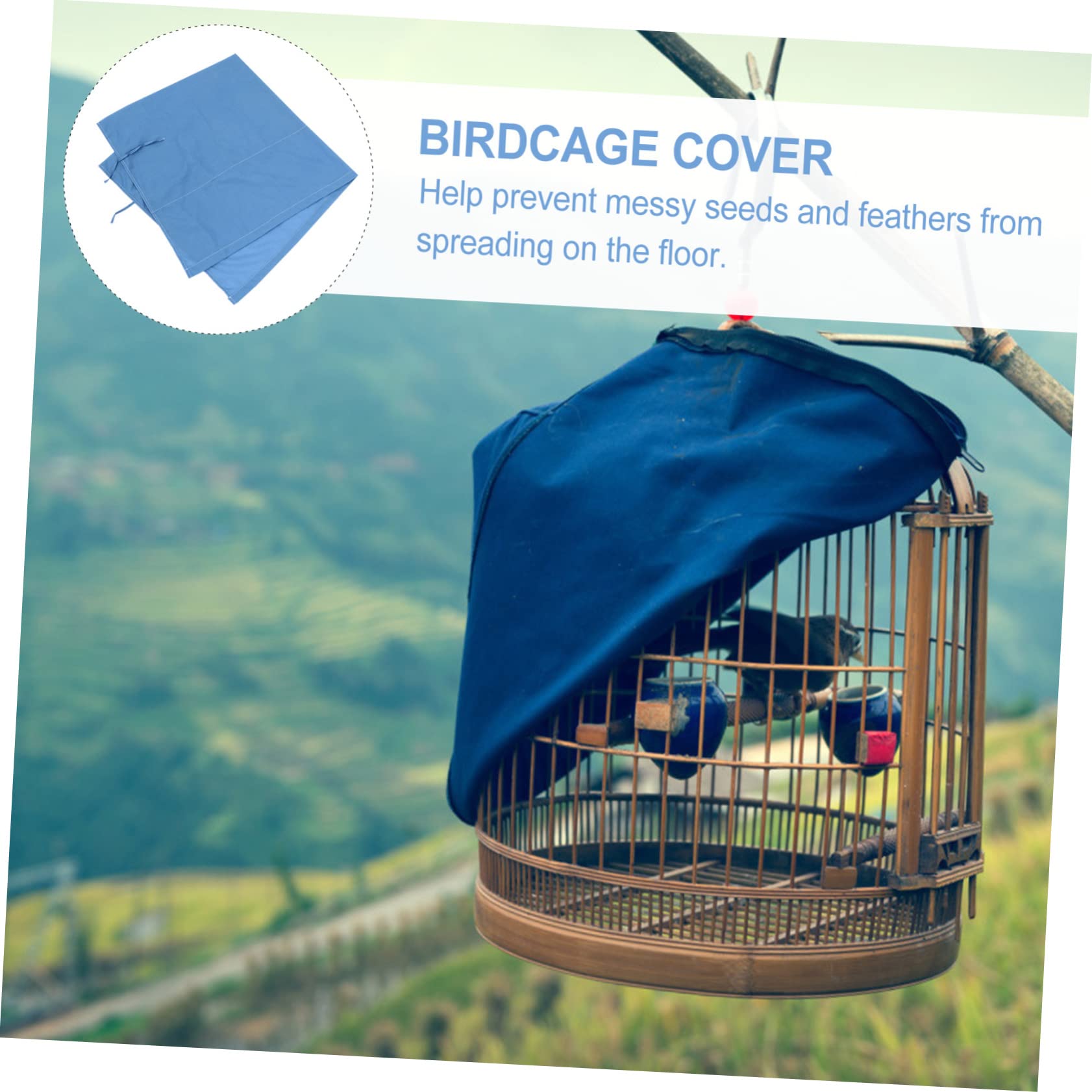 minkissy 3pcs bird cage budgie cage cover parrot cage cover macaw cage cover lovebirds papagei cage catcher blackout cockatiel cage cover fabric cage net cover winter cloth Thermal supplies
