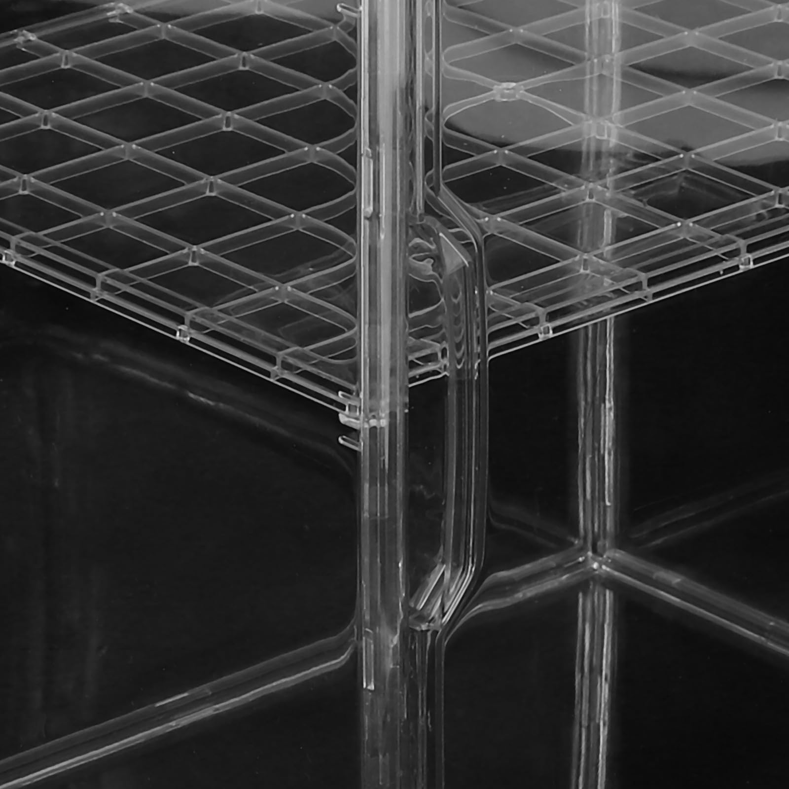 COHEALI Transparenter 3 stufiger Babyflaschen Aufbewahrungsbox aus Acryl mit Magnettür und Verstellbaren Fächern für Flexible Lagerung im Badezimmer oder Kinderzimmer