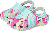Vista 1 de Crocs - Zuecos clásicos para niños, diseño de teñido anudado jaspeado