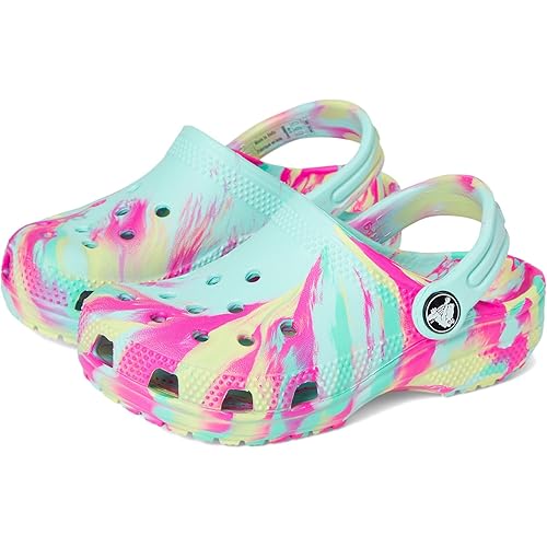Crocs Kids' Classic Marbled Tie-Dye Clog