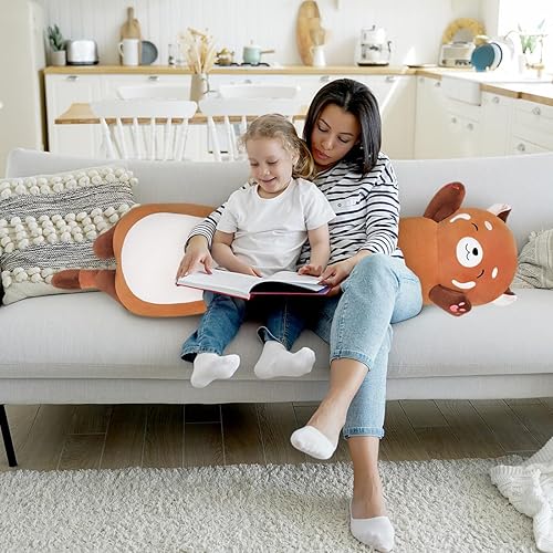 Vista 36 de Almohada larga de felpa suave para abrazar, almohada de juguete de peluche para niños, lindo juguete de peluche de unicornio, juguete de peluche