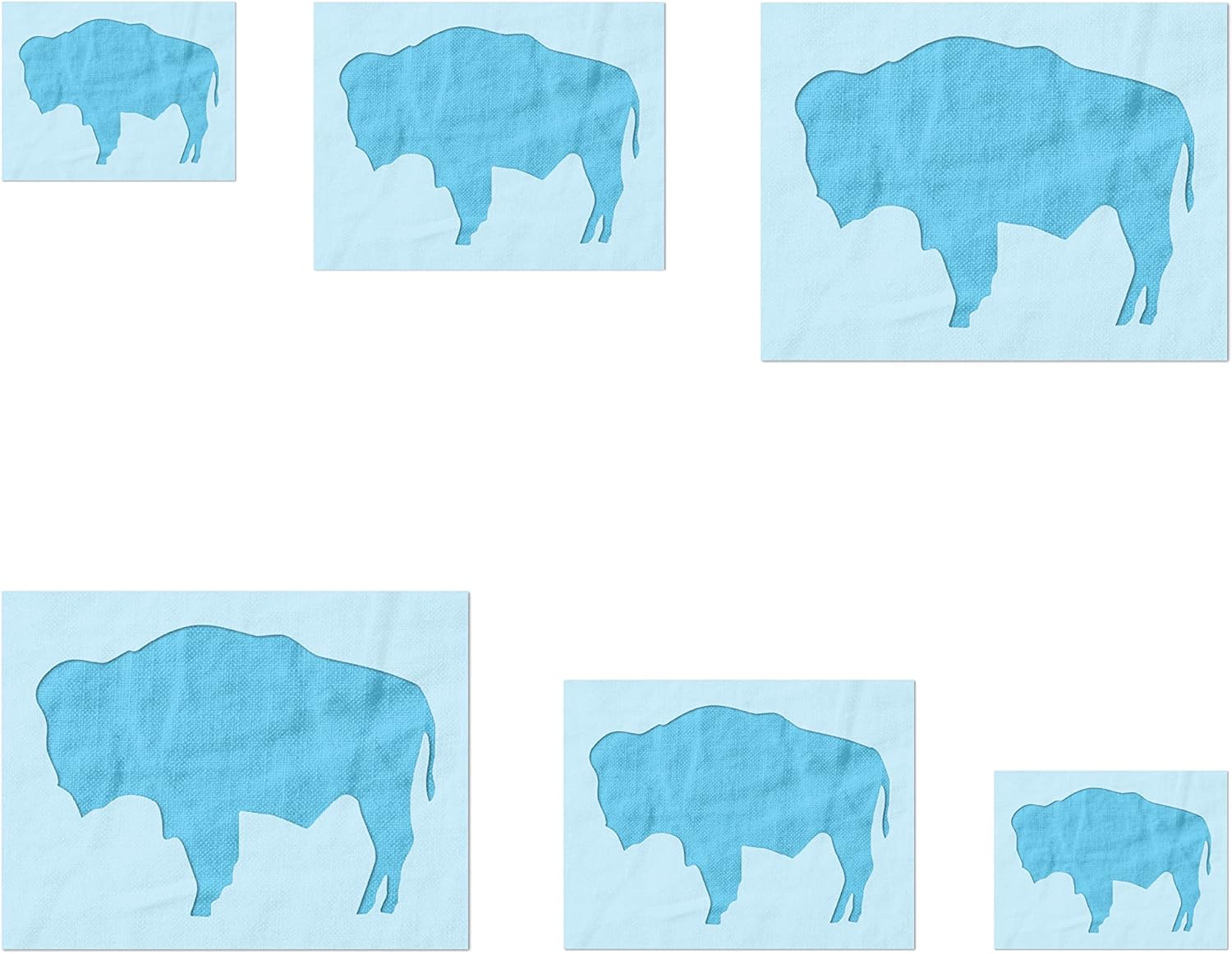 Stencil Stop Wyoming Buffalo Flag Stencil - Reusable for DIY Projects, Painting, Drawing, Crafts - 14 Mil Mylar Plastic (18 x 13.17 inches)