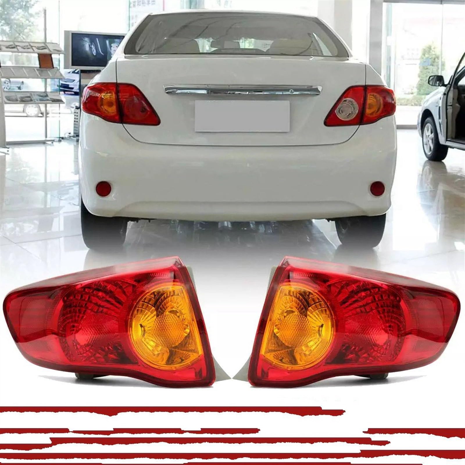 Auto Fanale Posteriore Luci Di Arresto Lampada Parcheggio Per Toyota Per Corolla 2008 2009 2010 fanale(Right)