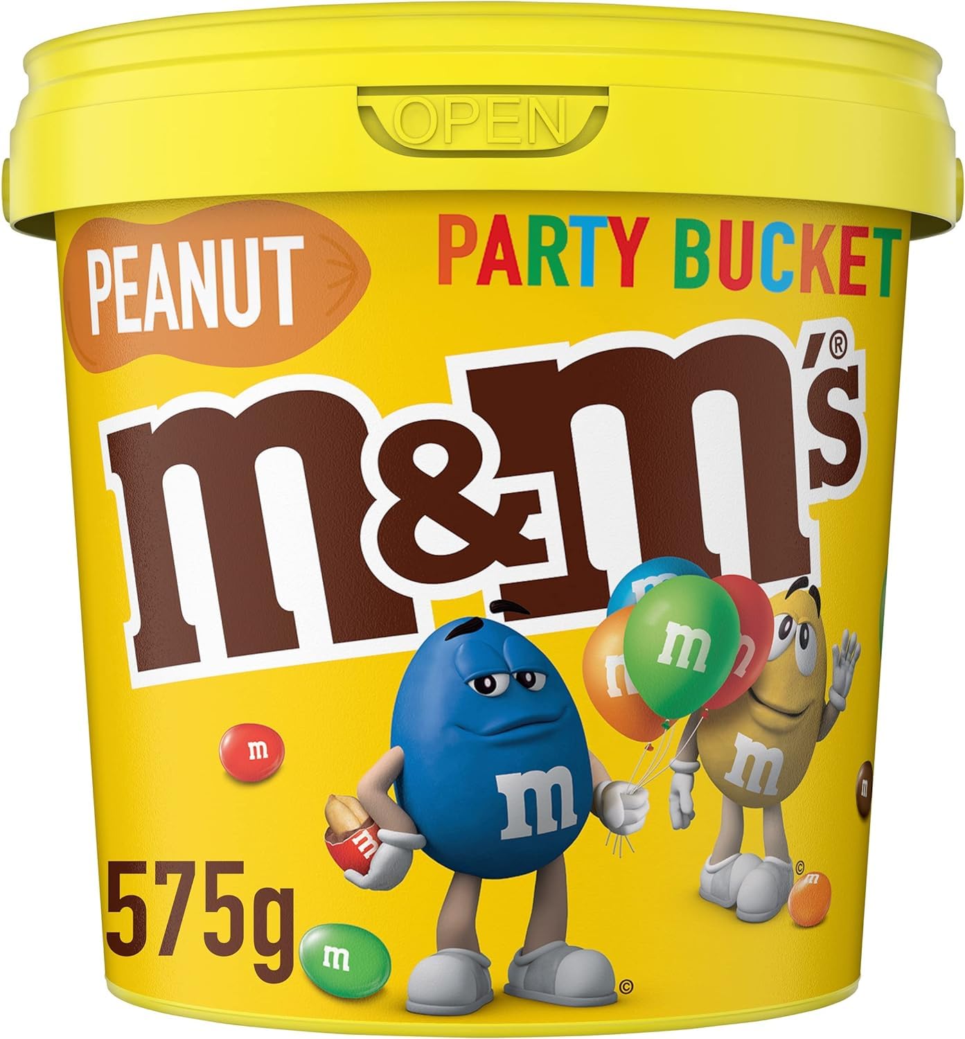 M&Ms Peanut Milk Chocolate Covered Peanuts In A Colorful Thin Crisp Shell, Snack and Share Party Bucket 575g (Imported) (B0CJ575MFN) Amazon Price History, Amazon Price Tracker