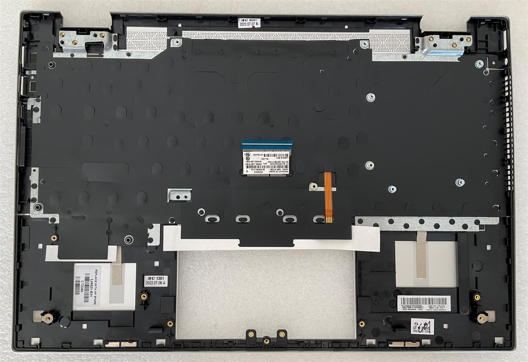 Adesivo Poggiapolsi E Tastiera Inglese (UK) Per HP Pavilion X360 14-DW - M01289-031