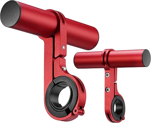 Miniatura 8 de kwmobile Extensor de manillar de bicicleta  Barra de montaje de extensión para manillar de bicicleta de montaña o bicicletas eléctricas  Tamaño